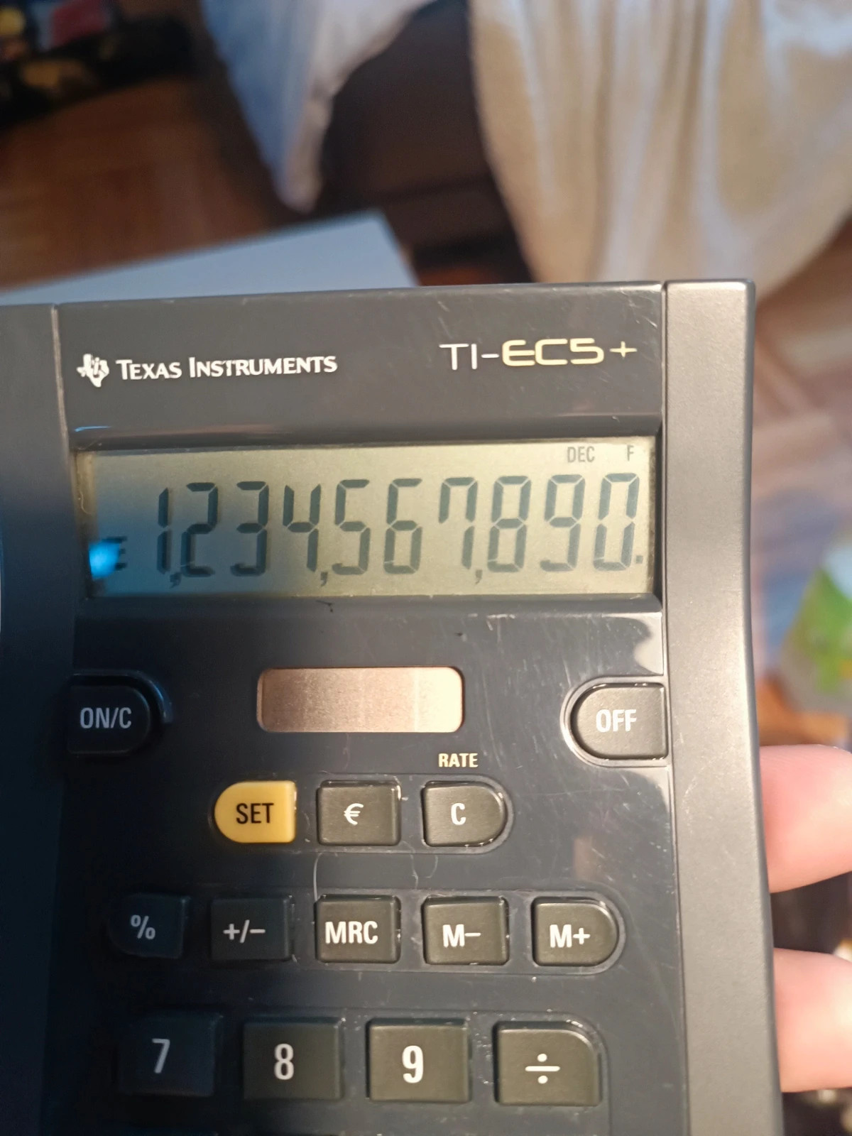 Calculatrice vintage Texas instruments Ti-EC5 + – Texas Instruments 4