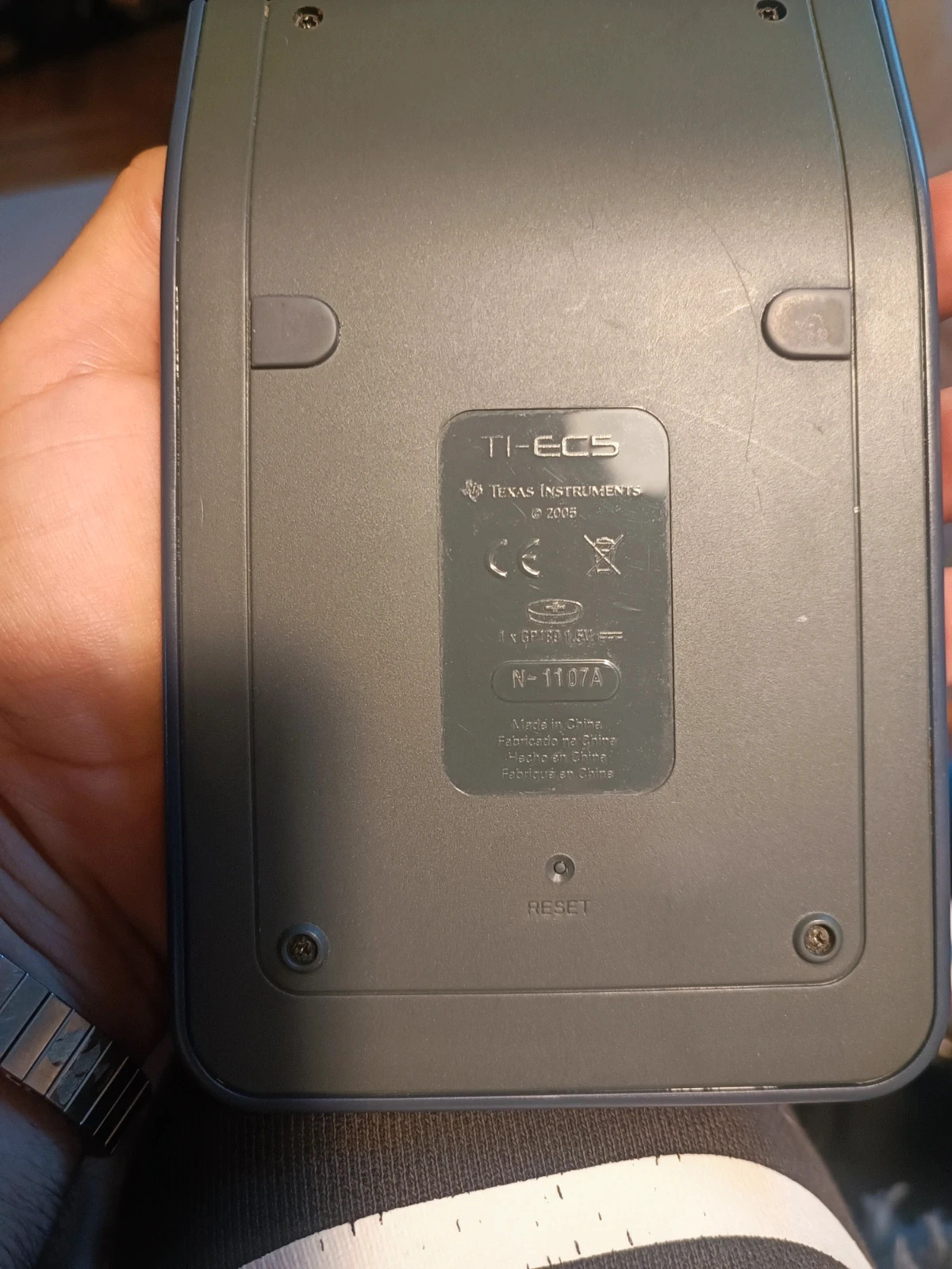 Calculatrice vintage Texas instruments Ti-EC5 + – Texas Instruments 5
