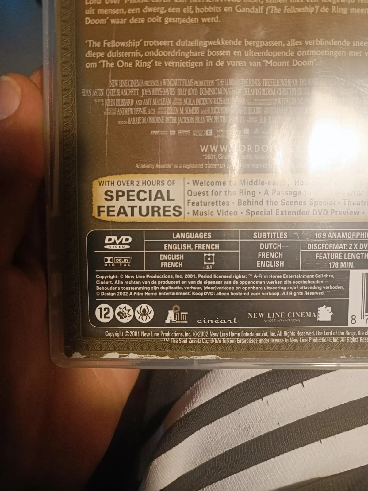 Dvd Le Seigneur des Anneaux edition prestige 3