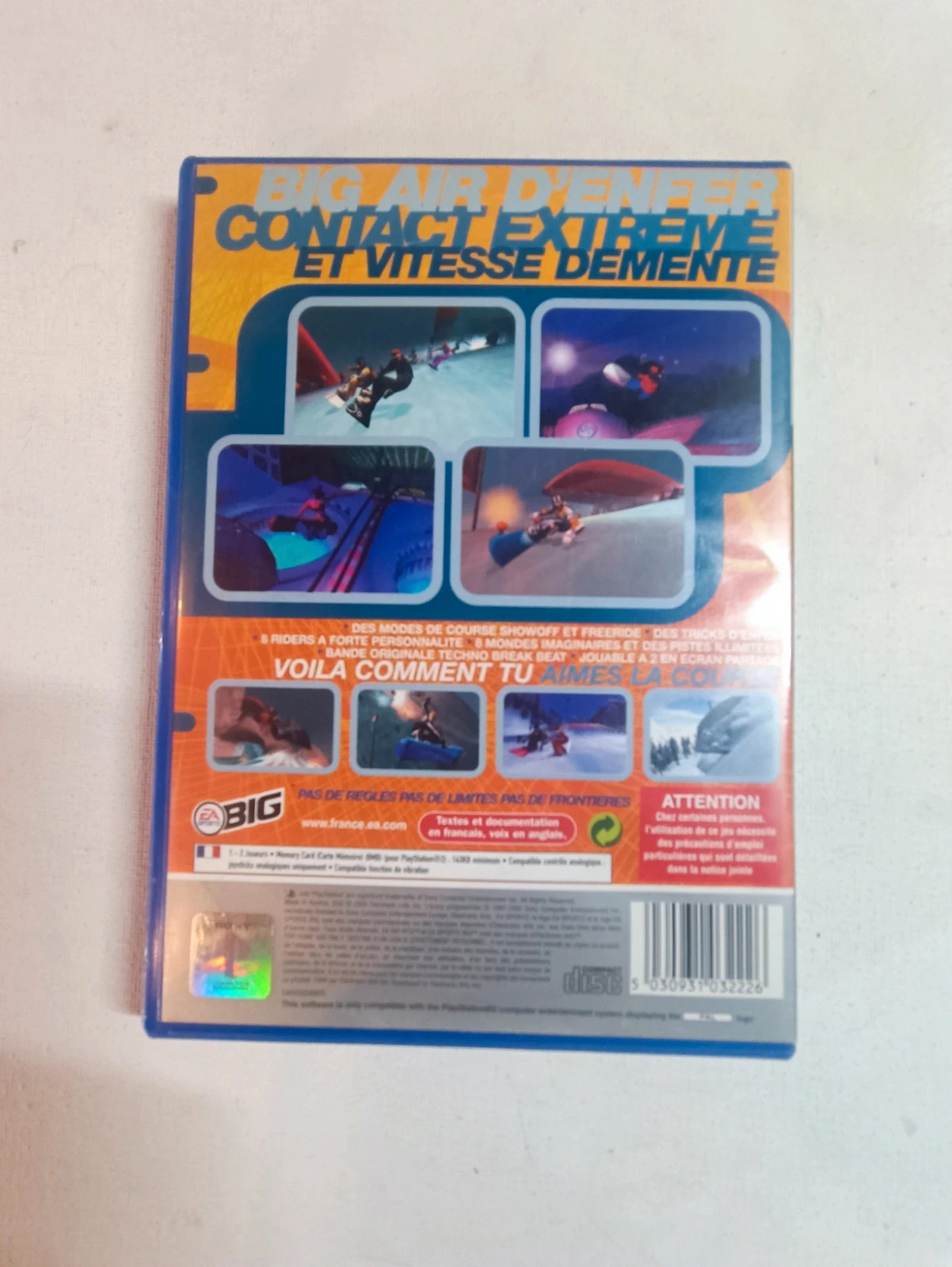 Jeu Ssx version Platinium pour PS2 complet 2