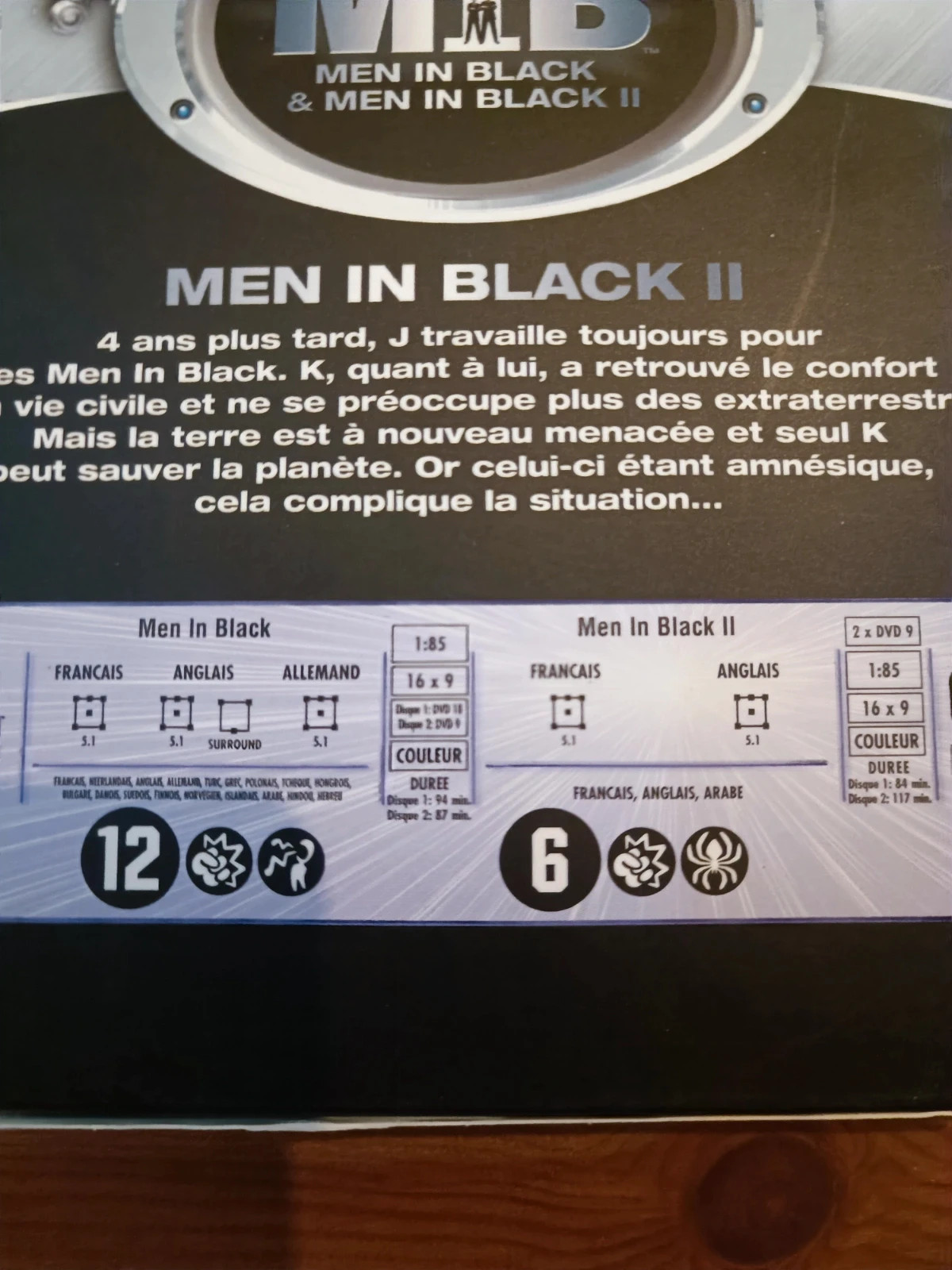 Coffret dvd Men In Black ultimate collection 3