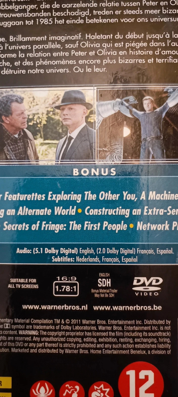 Coffret dvd Fringe Saison 3 4