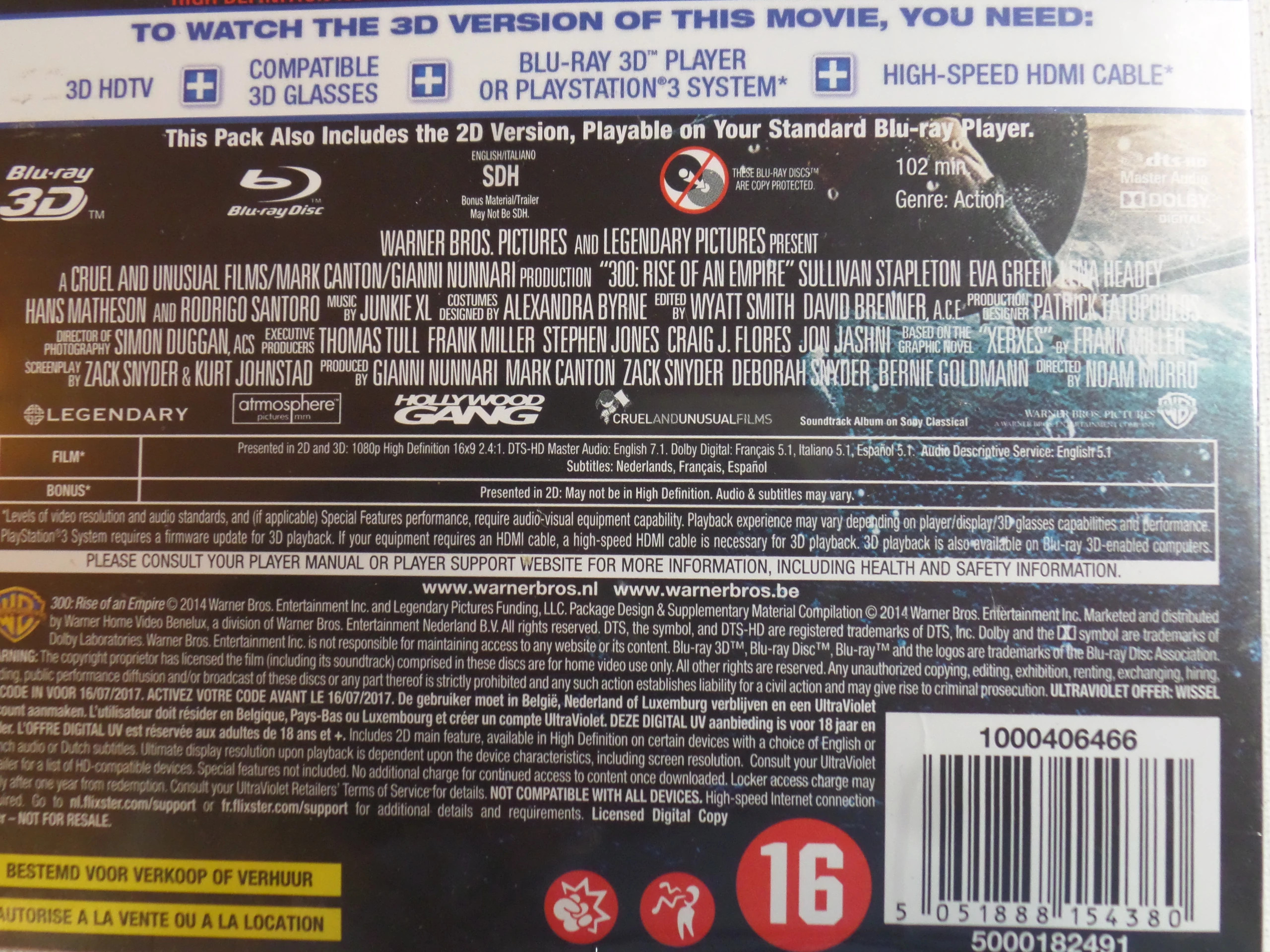 Blu-ray 3D 300 sous blister 3