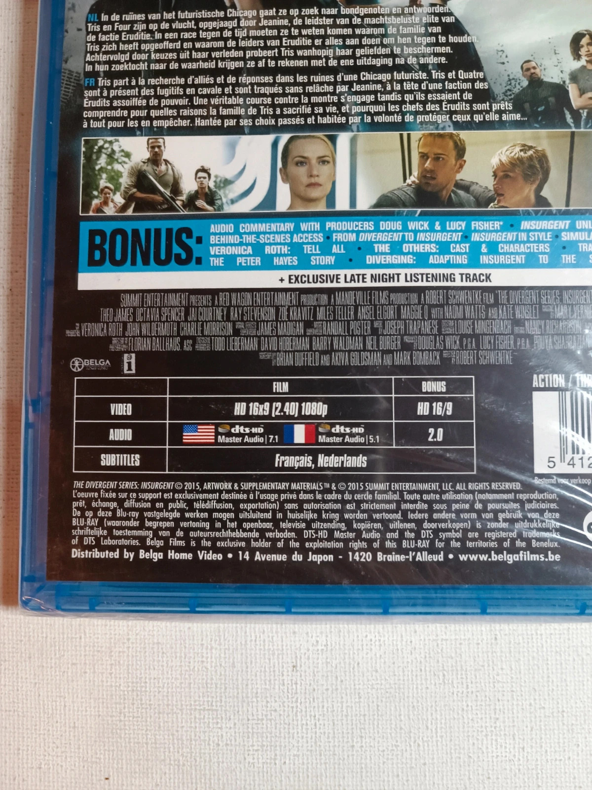 Blu-ray Insurgent sous blister 3