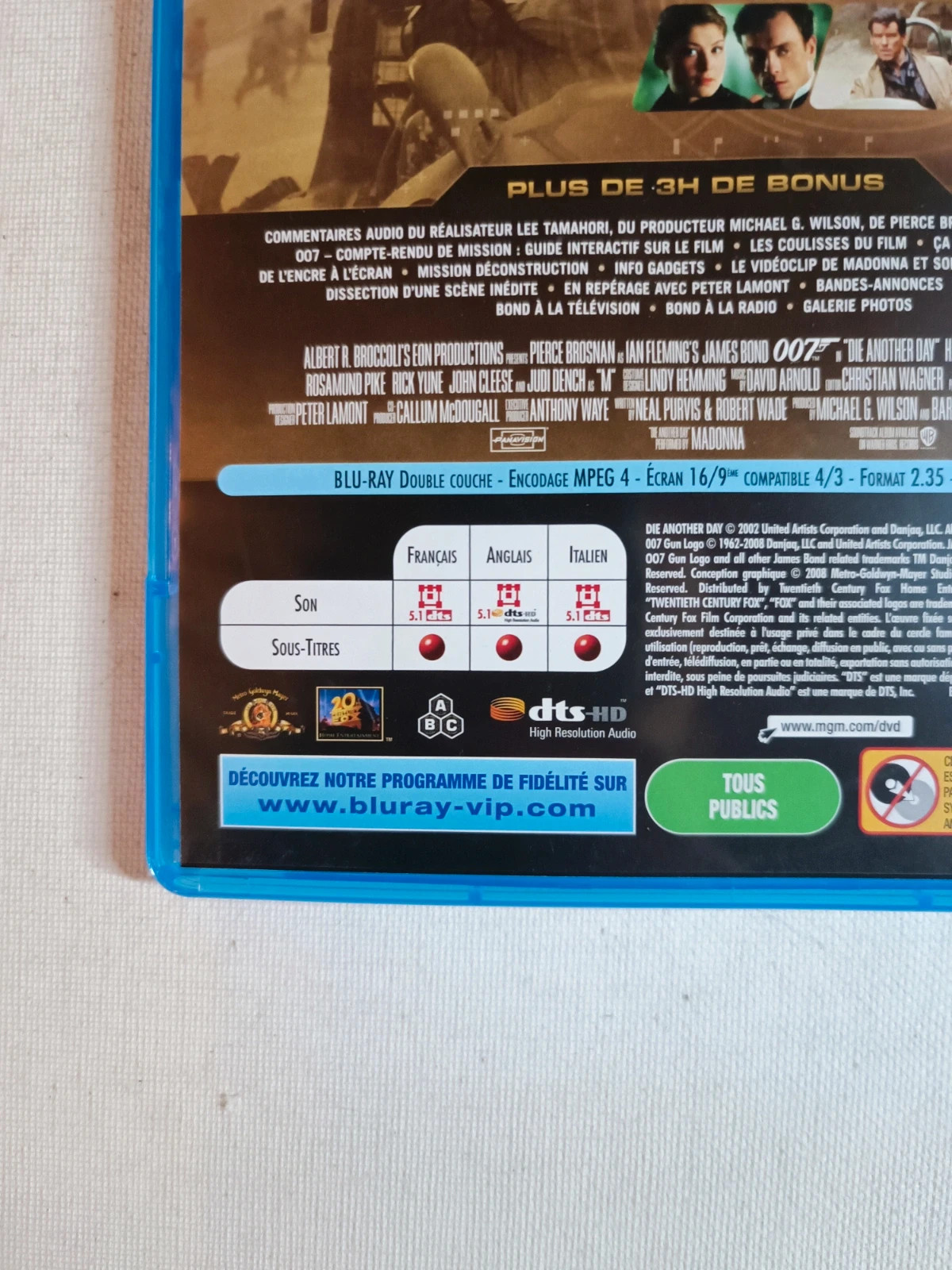 Blu-ray 007 meurs un autre jour 3