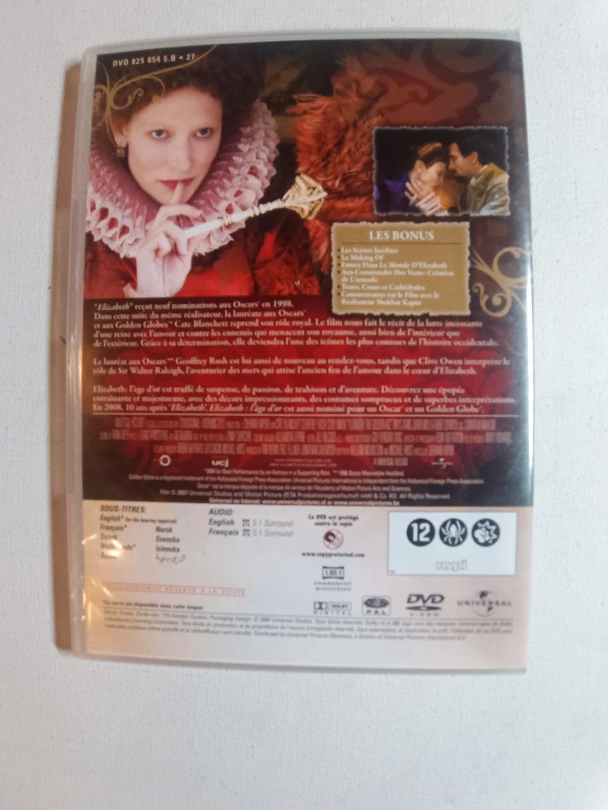 Dvd Elizabeth L' age D' or 2