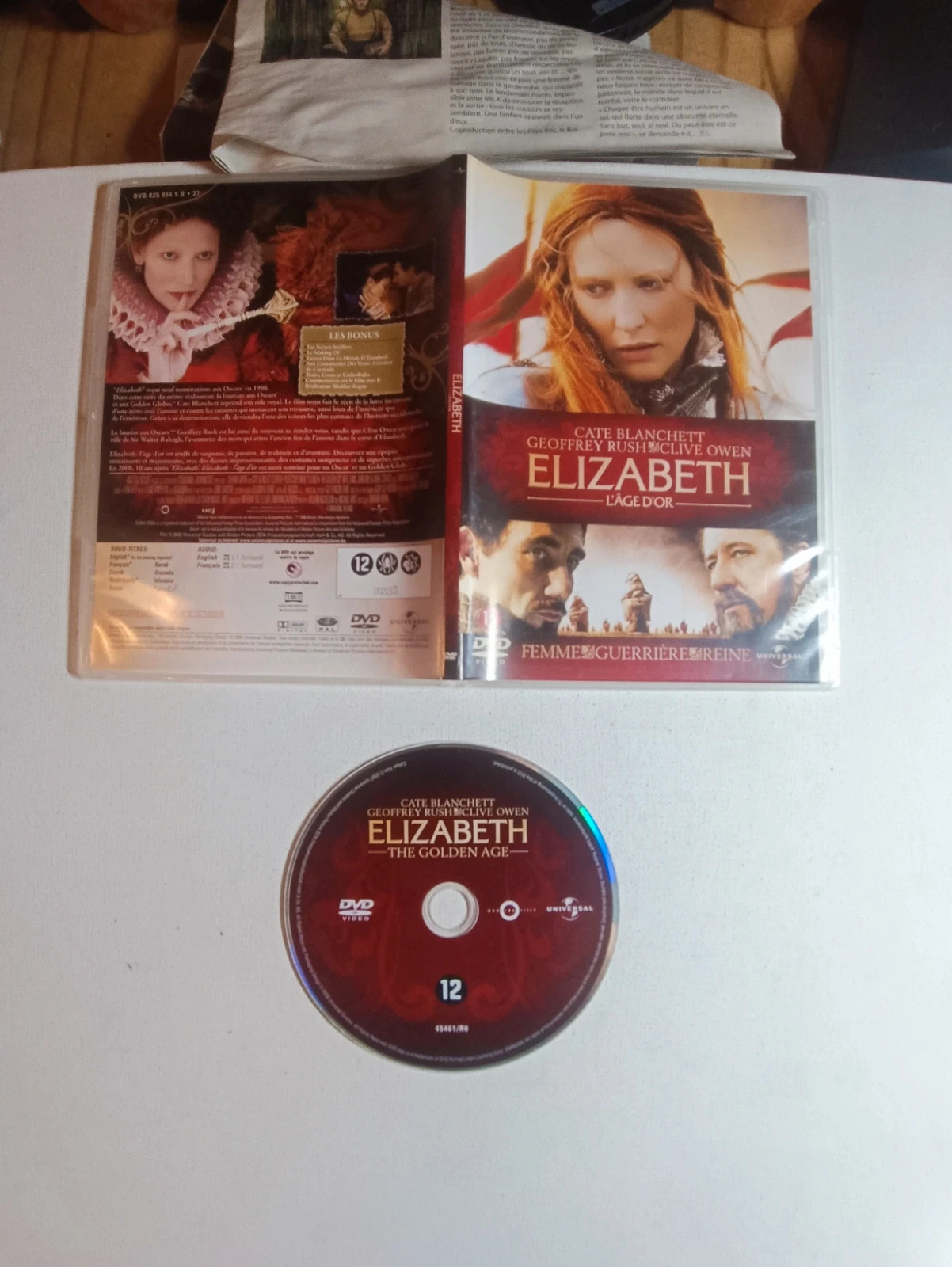 Dvd Elizabeth L' age D' or 5