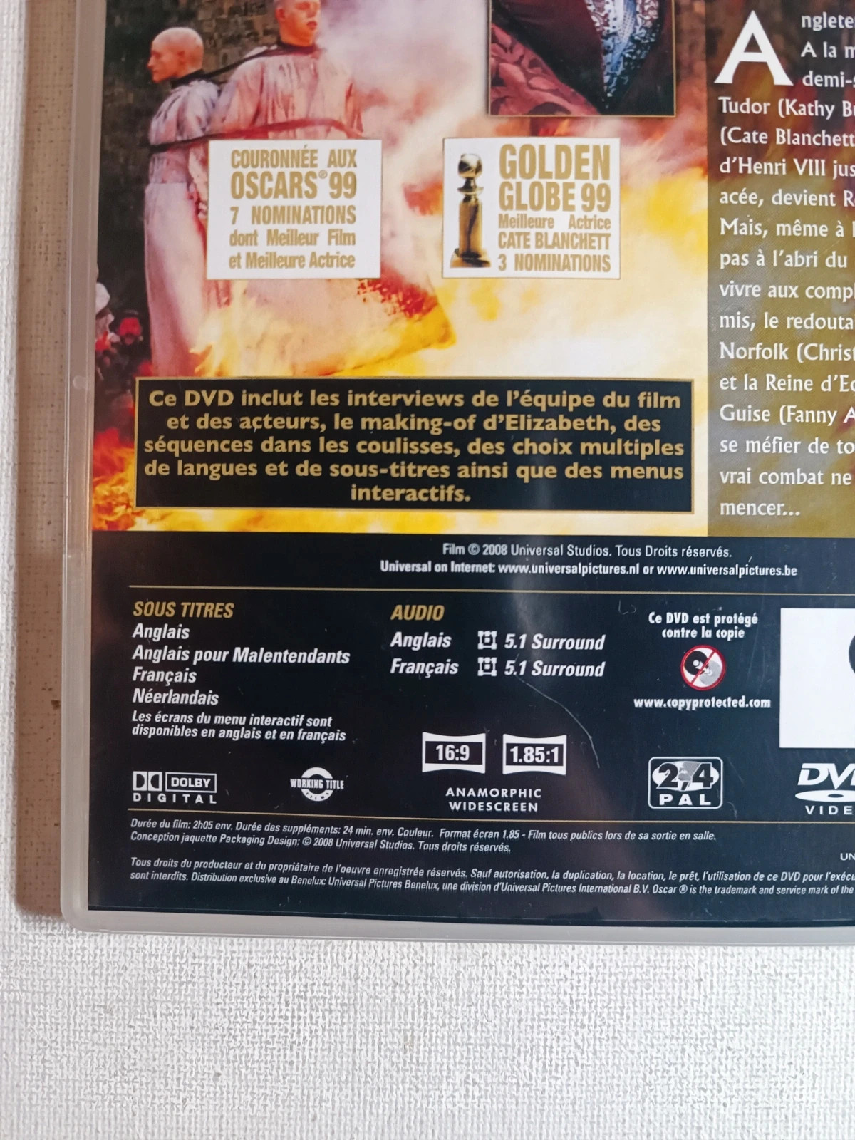 Dvd Elizabeth special edition 3