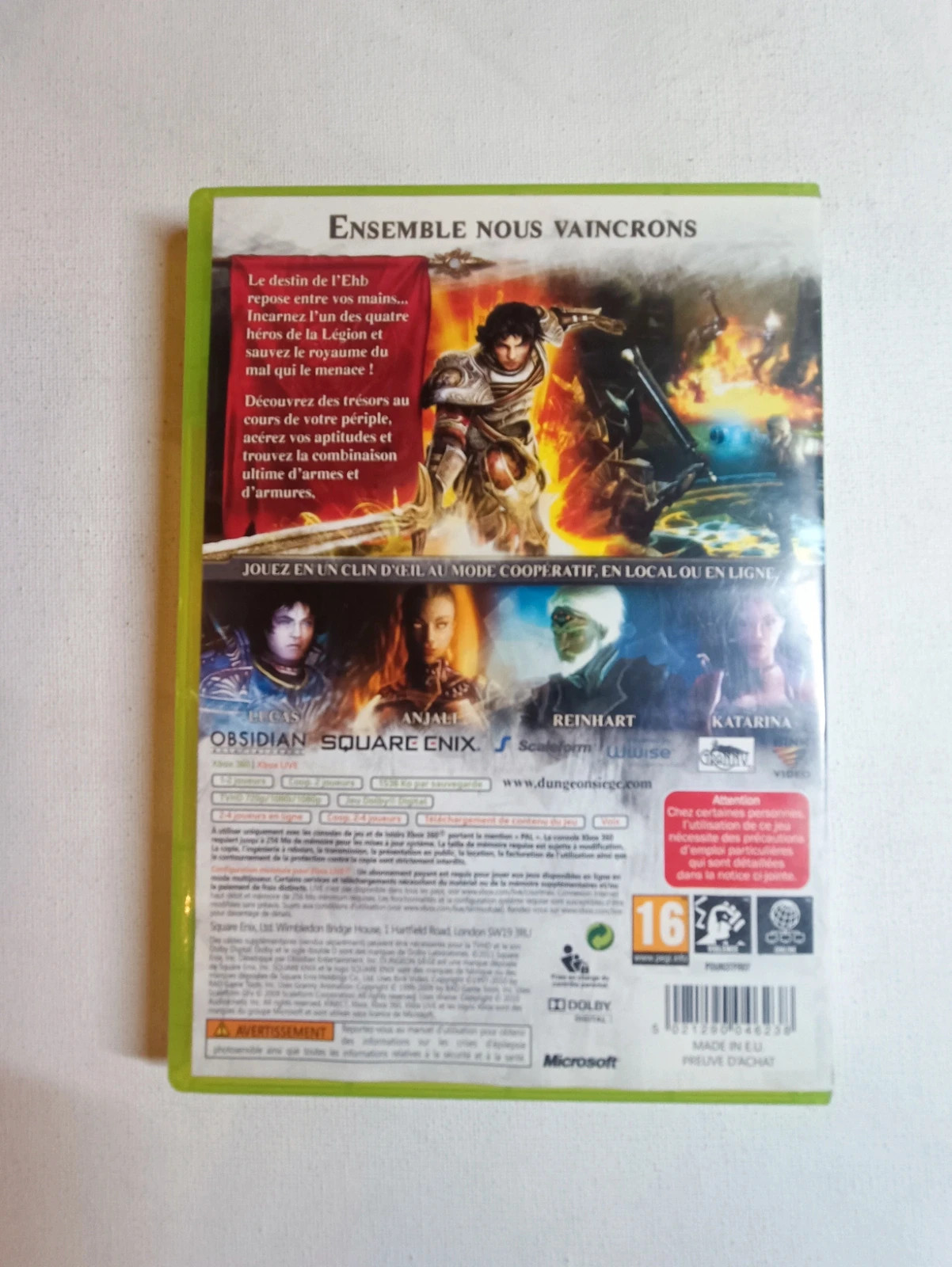 Jeu Dungeon Siege pour Xbox 360 complet 2