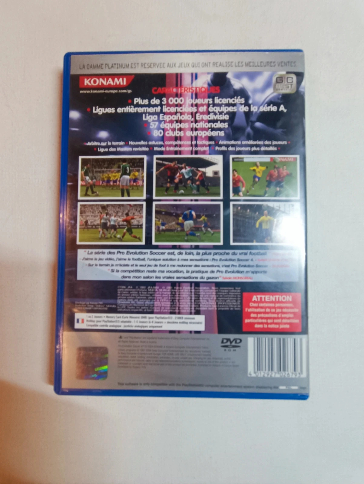 Jeu Pro Evolution Soccer 4 pour PS2 complet 2
