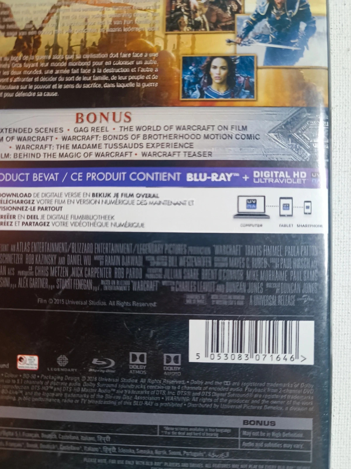 Blu-ray Warcraft Le Commencement 3