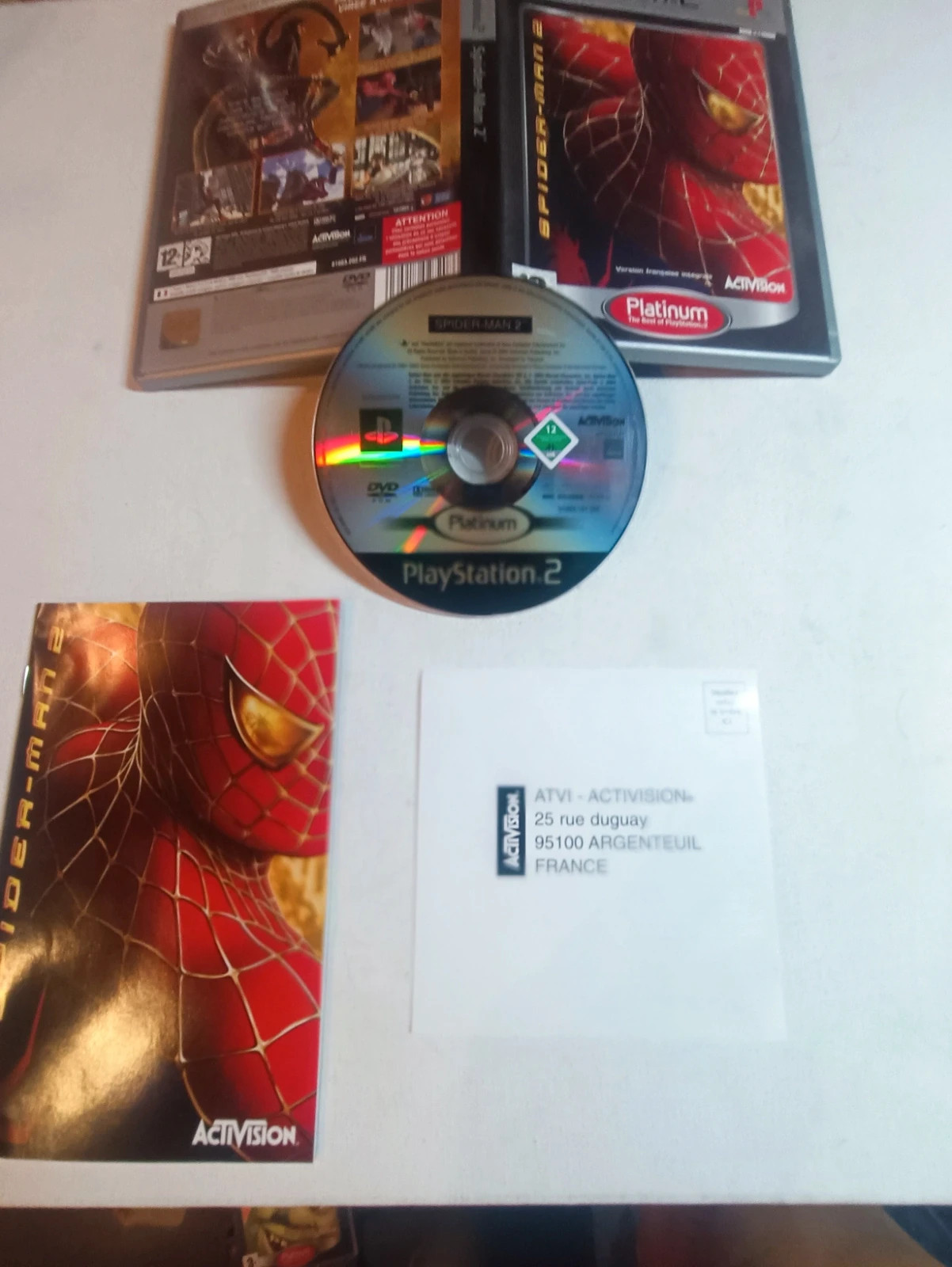 Jeu Spiderman 2 version Platinium pour PS2 4
