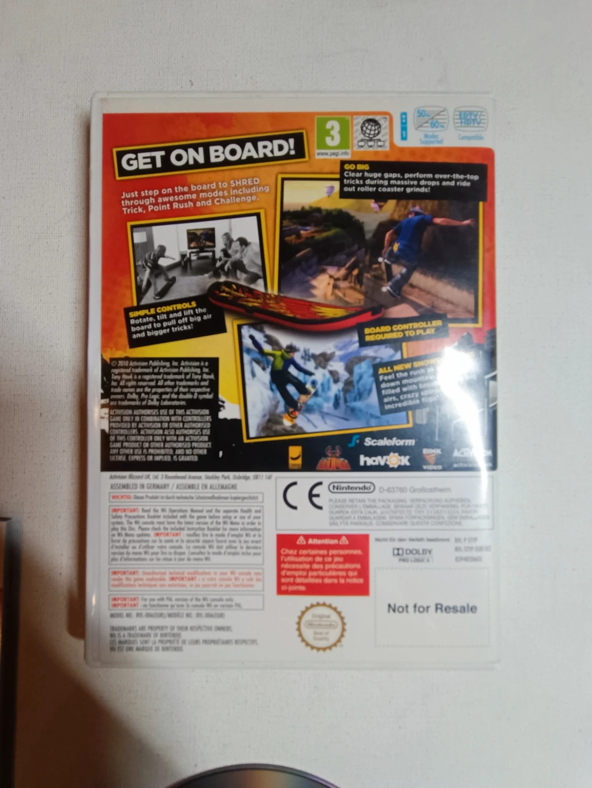 Jeu Tony Hawk pour Wii complet 2