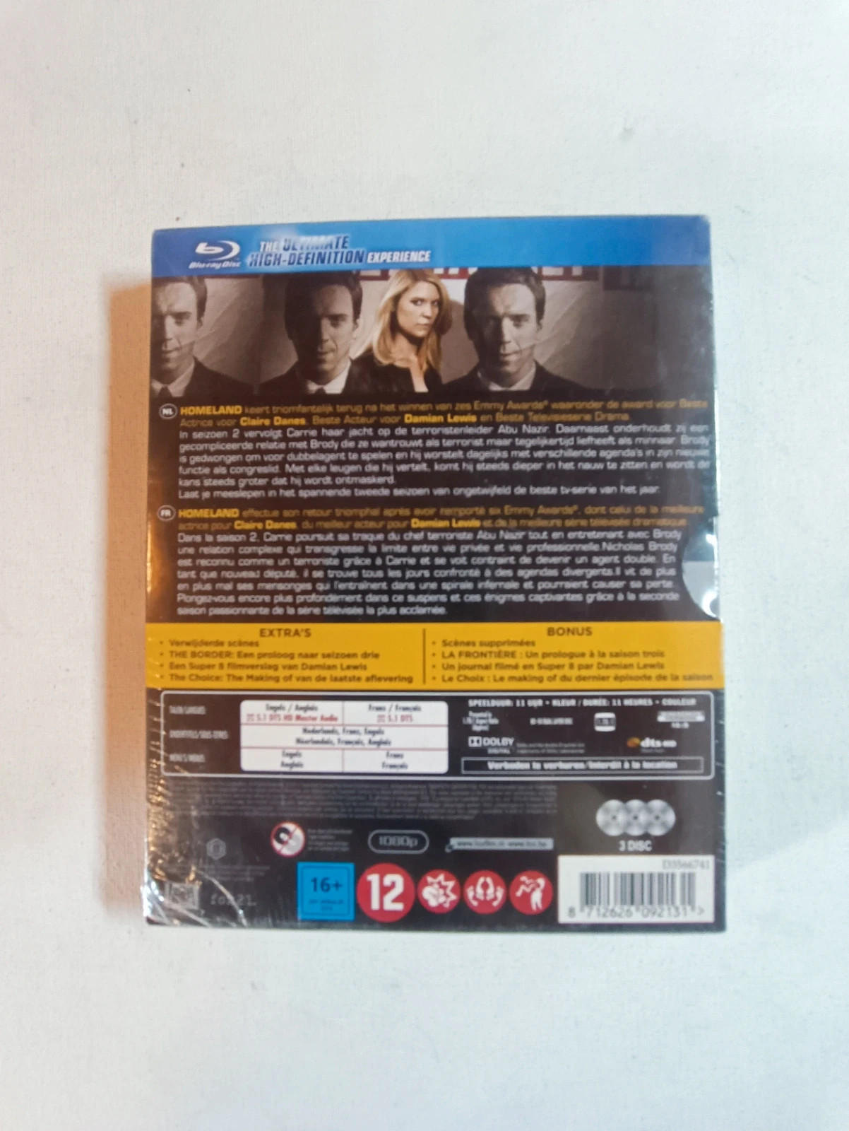Coffret Blu-ray Homeland Saison 2 complète sous blister 3