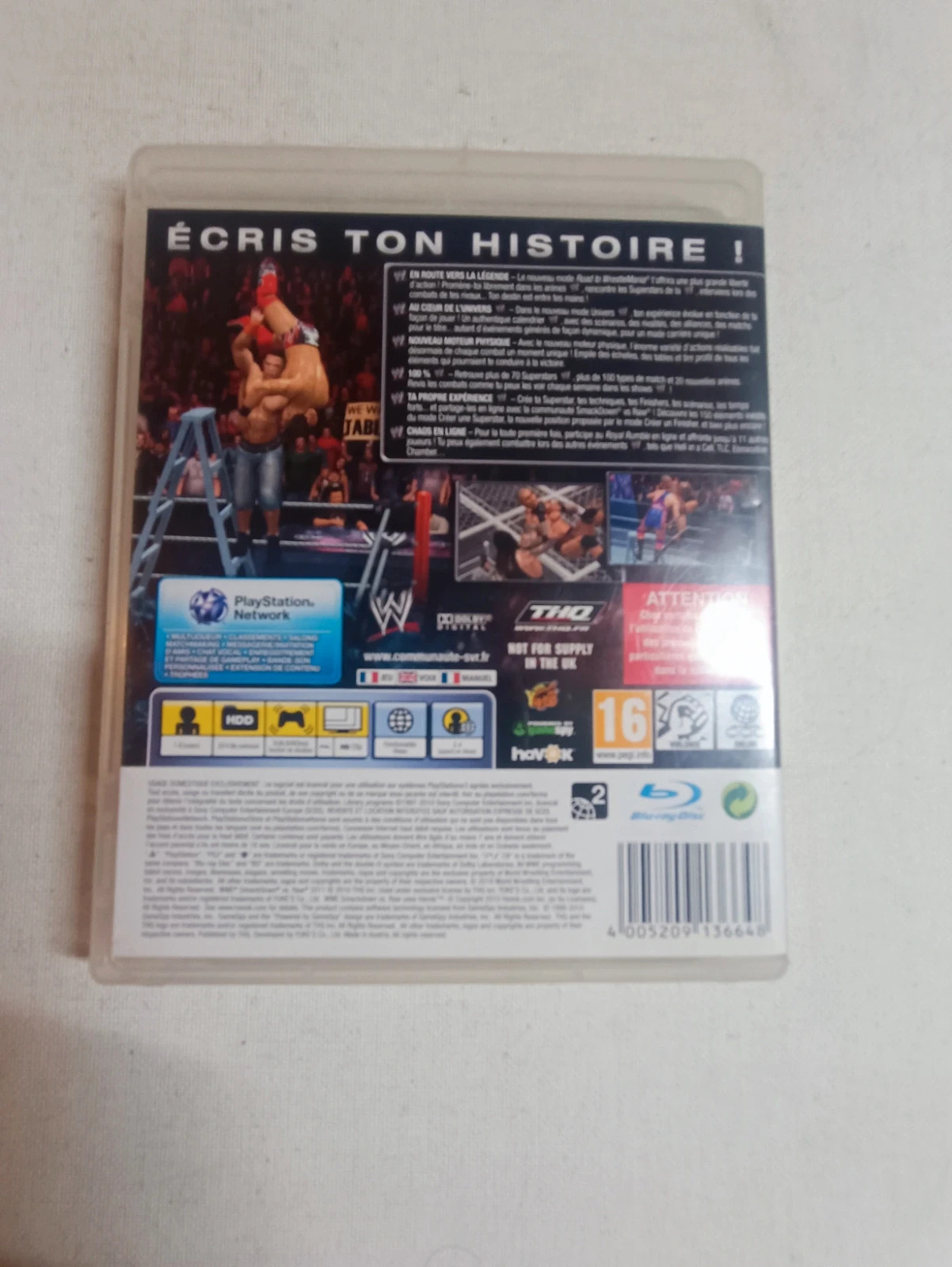 Jeu SmackDown vs Raw 2011 pour PS3 complet 2