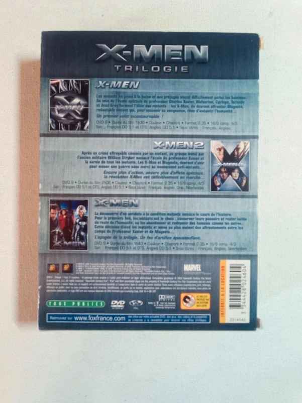 Coffret Dvd X-Men Trilogie 2