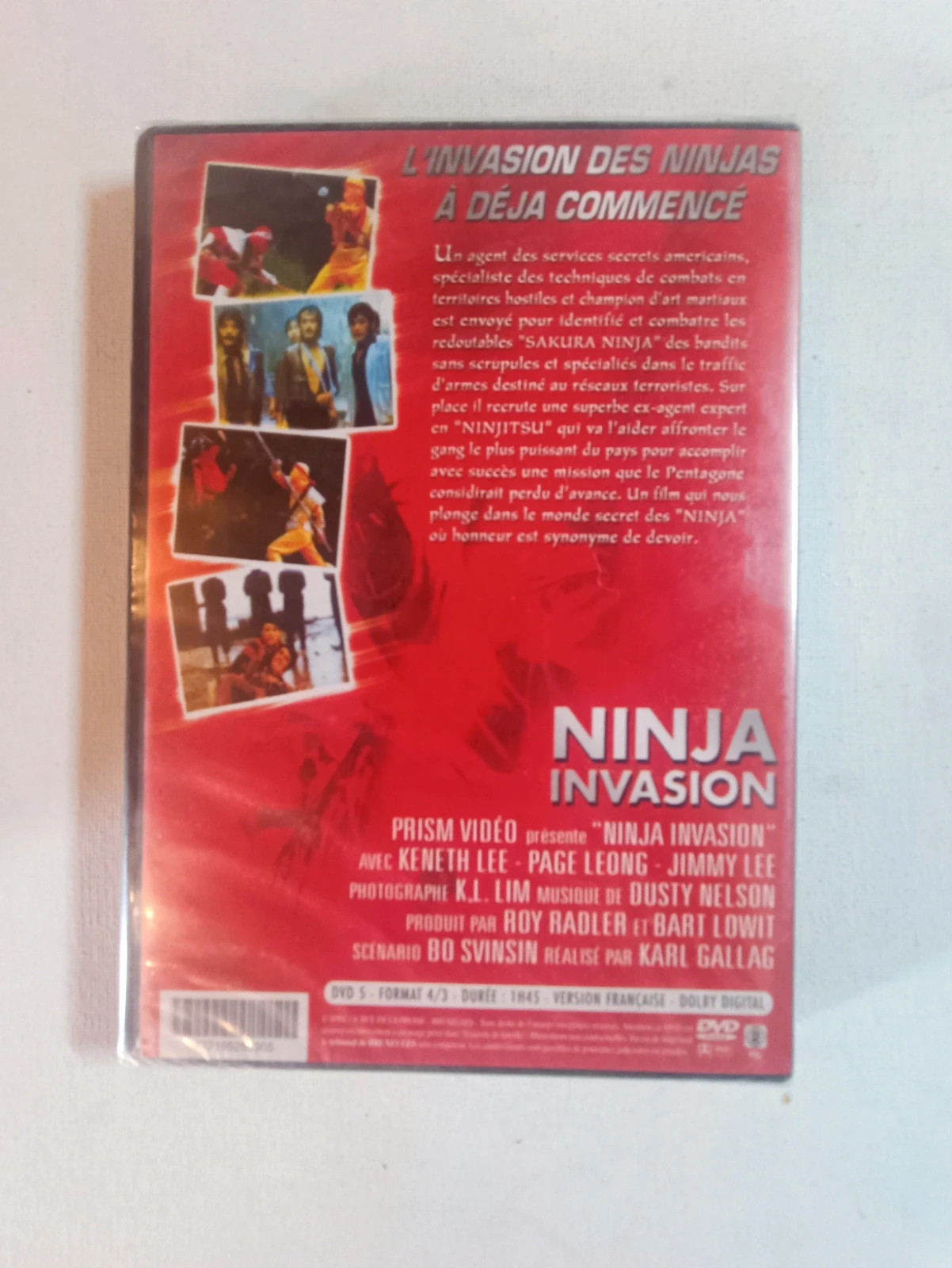 Dvd Ninja invasion les griffes du tigre sous blister 2