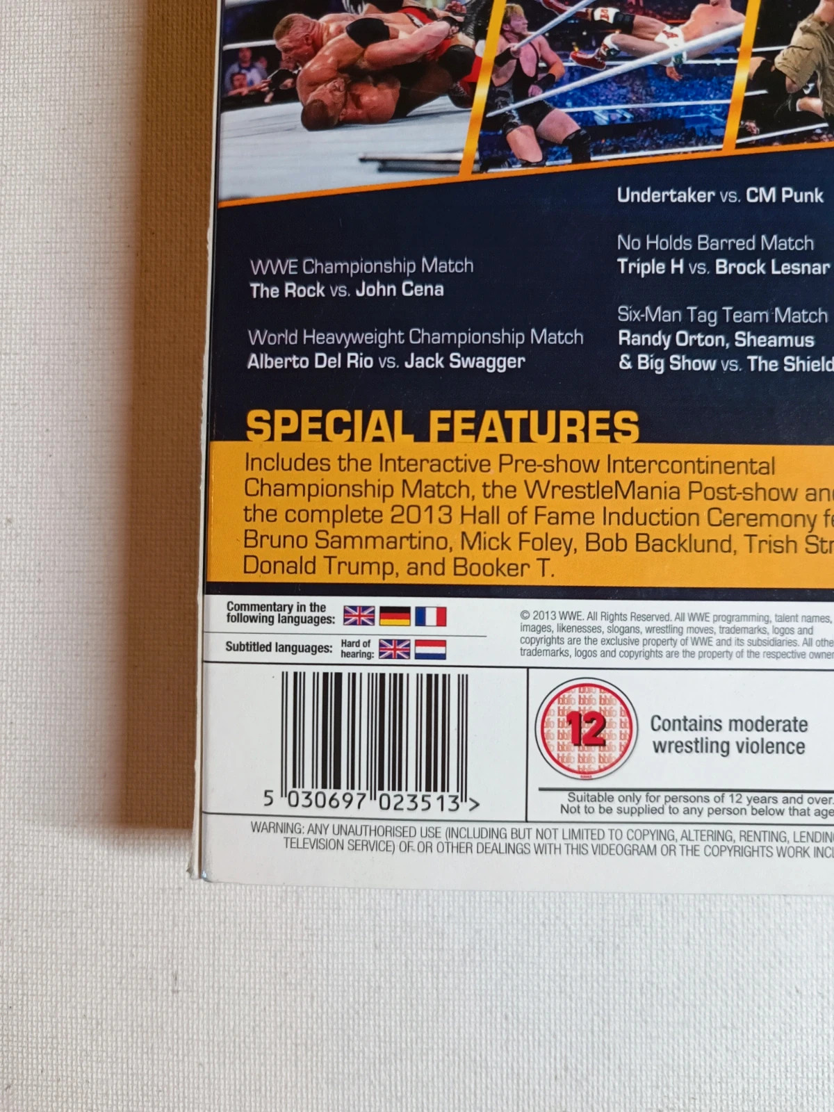 Coffret de 3 Dvd Wrestle Mania 29 + collier 4