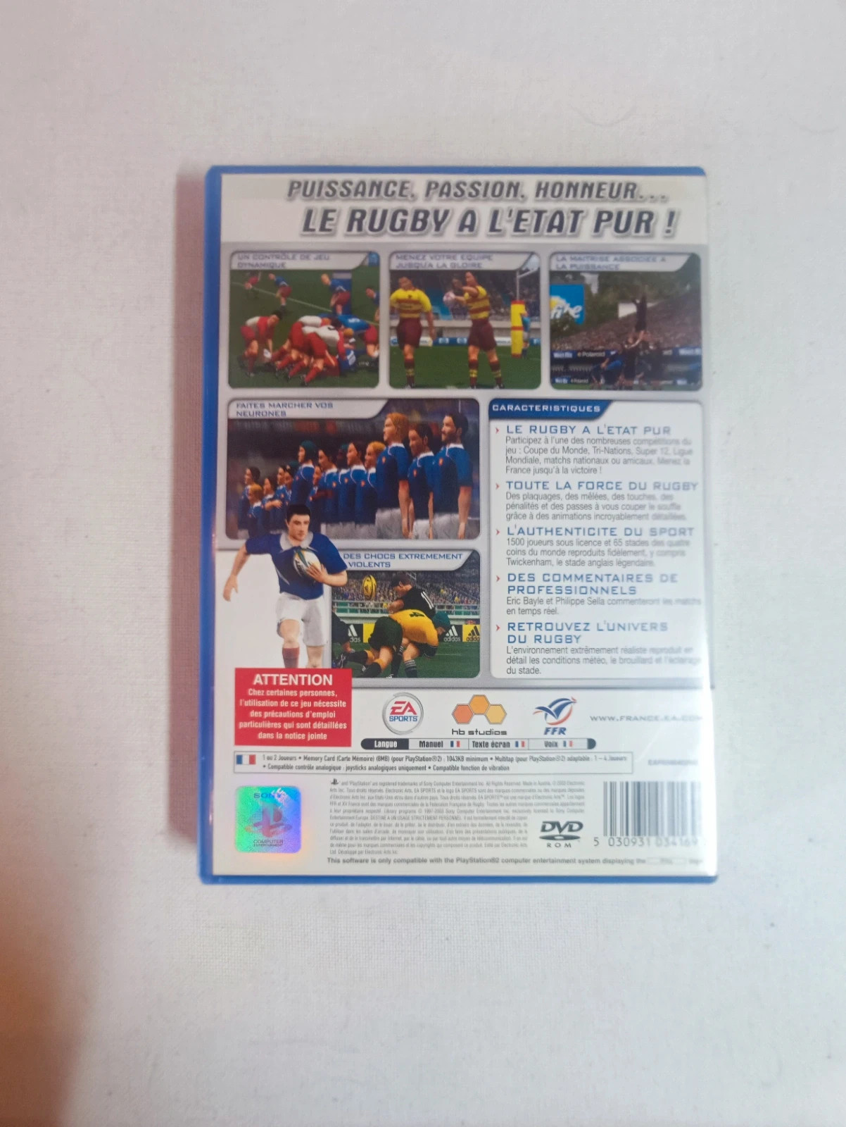 Jeu Rugby 2004 pour PS2 complet 2