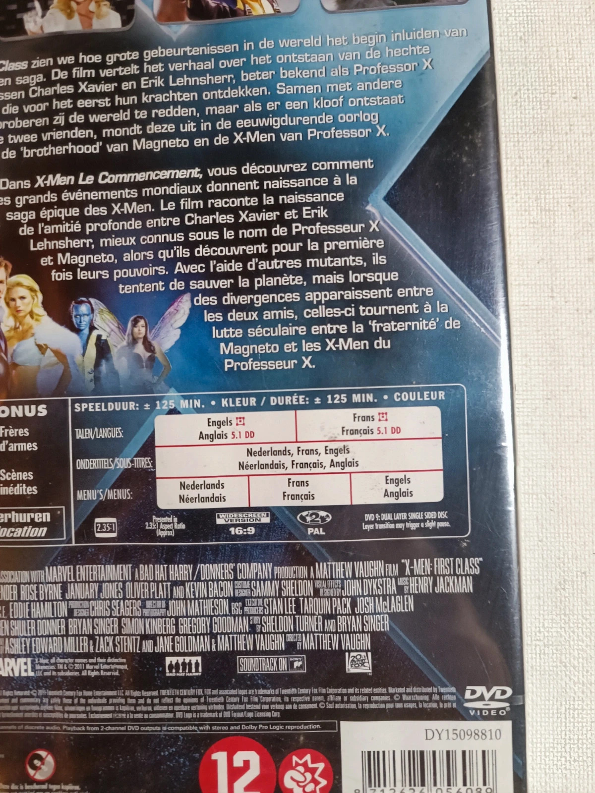 Dvd X-Men Le Commencement sous blister 3