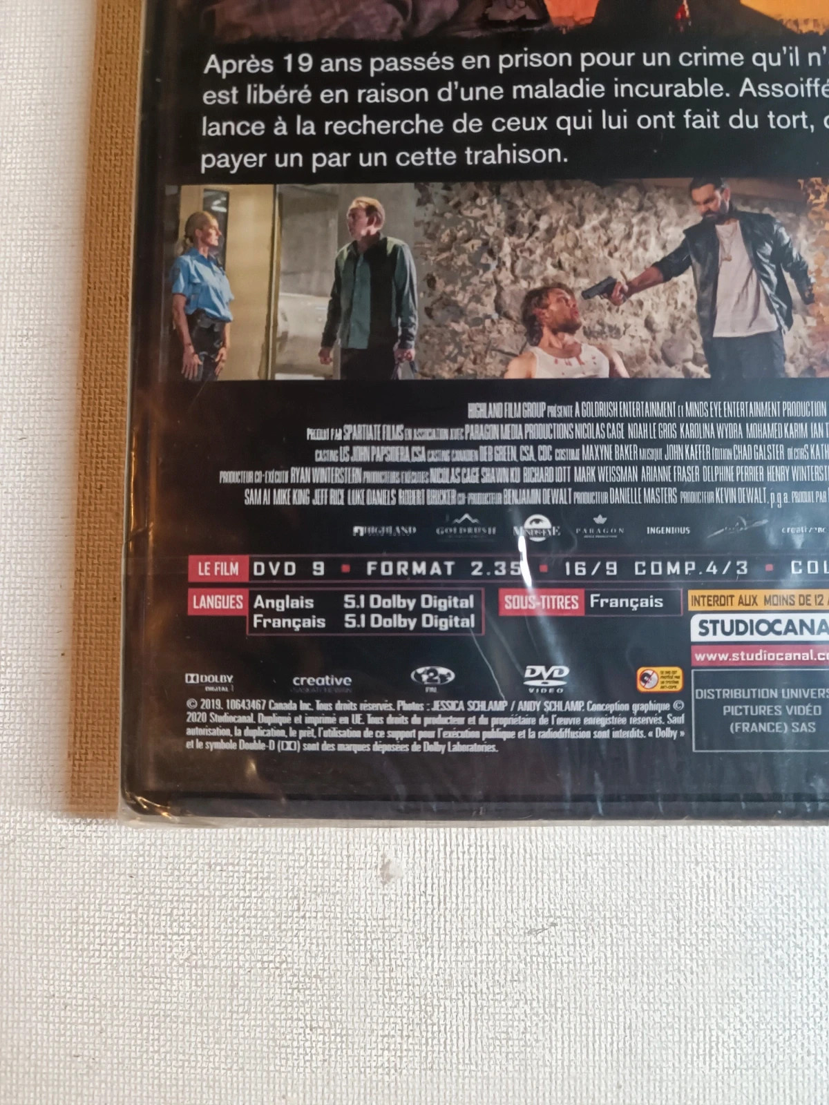 Dvd Froide Vengeance sous blister 3