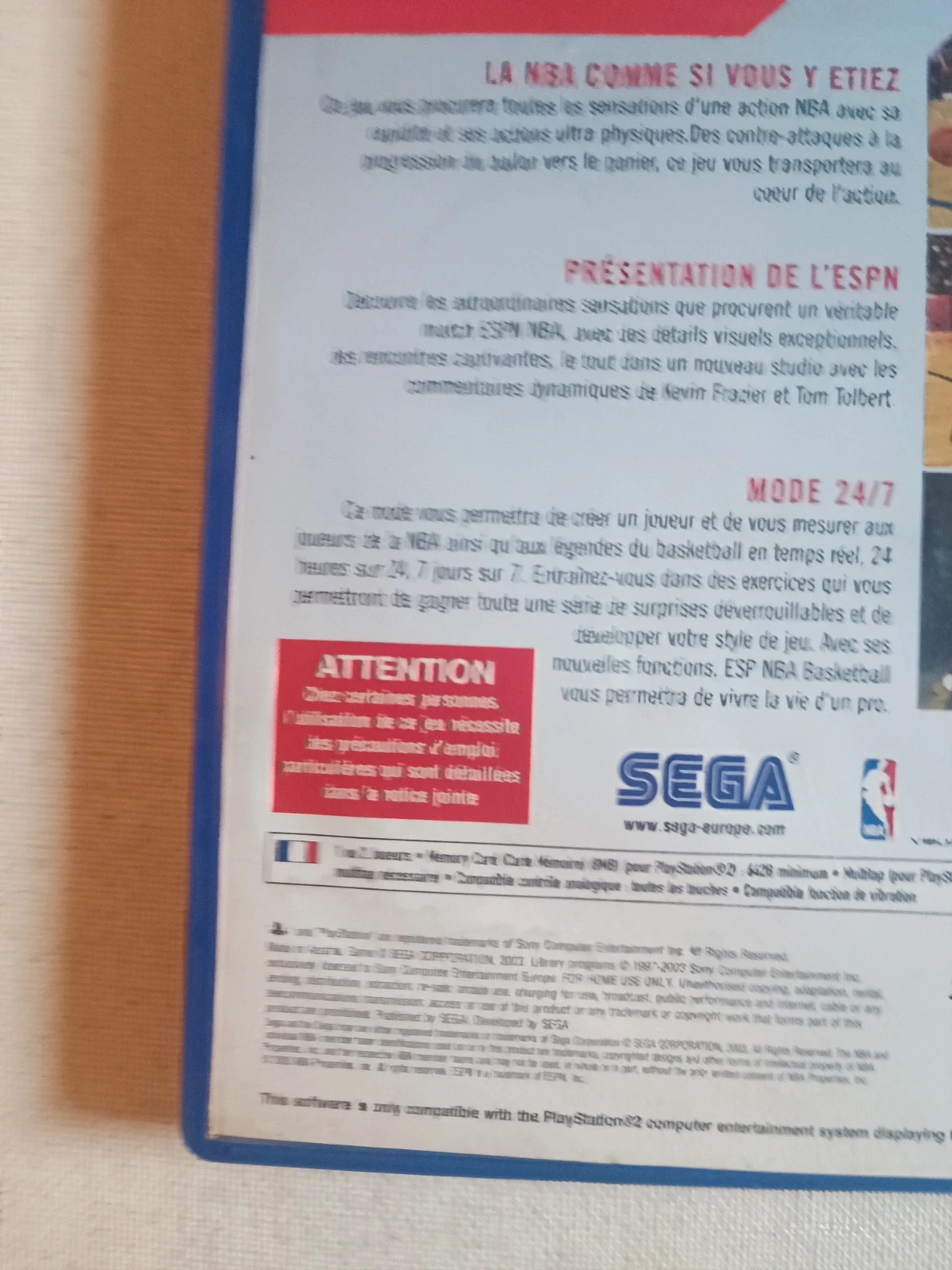 ESPN basketball pour PS2 3
