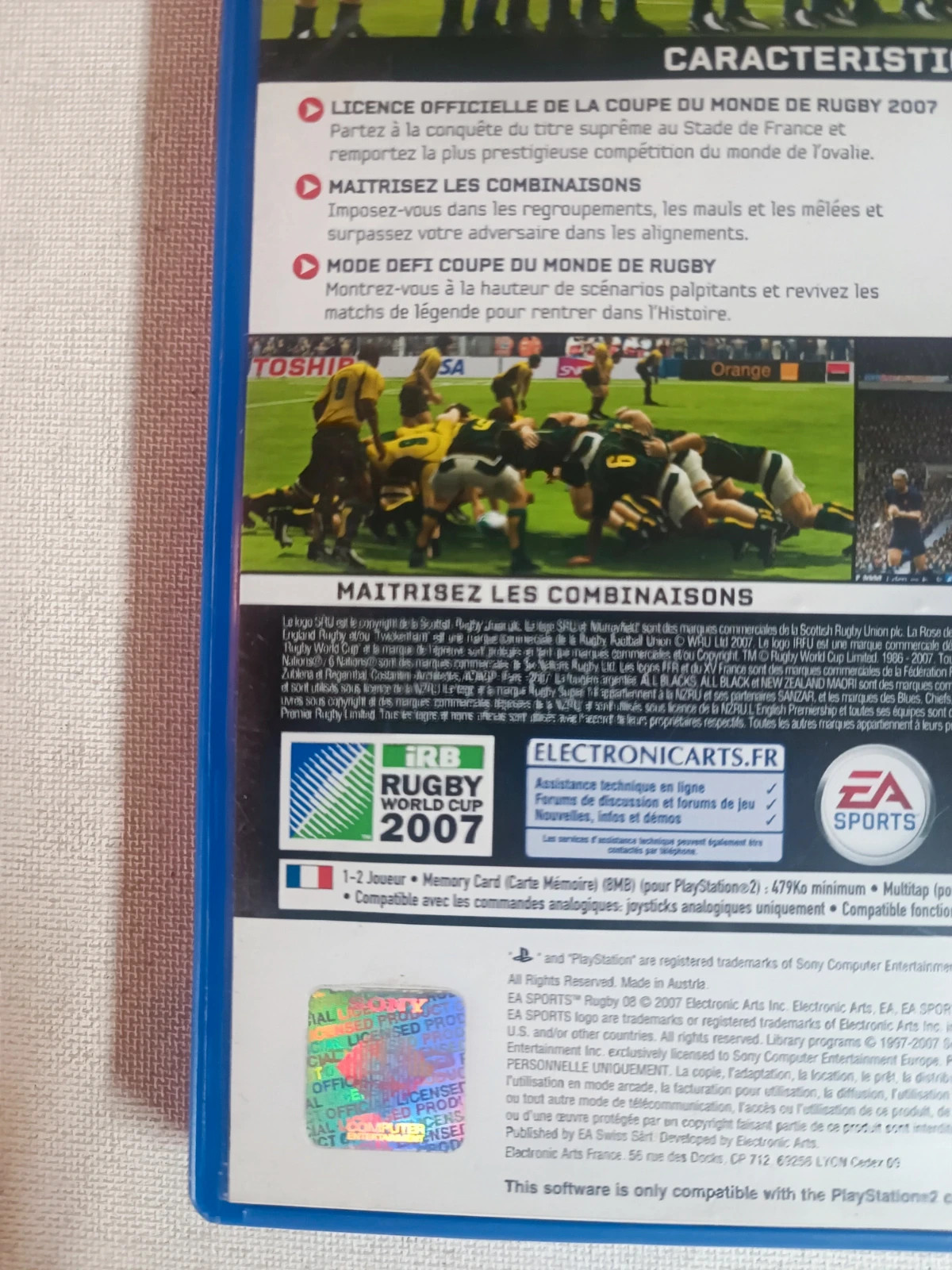 Jeu Rugby 08 pour PS2 complet 3