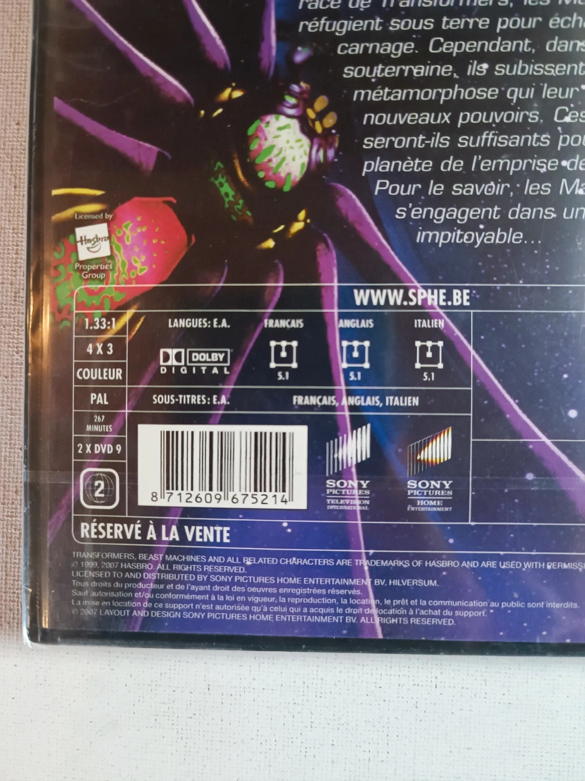 Dvd Transformers Beast Machine saison 1 sous blister 3