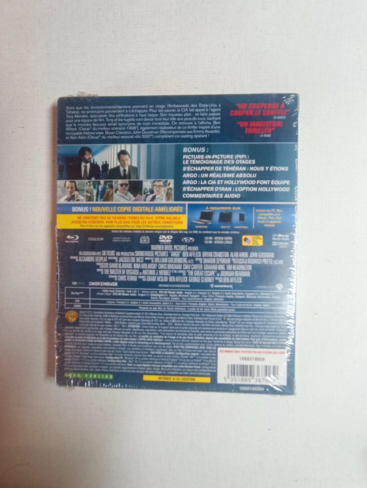 Blu-ray Argo sous blister 5