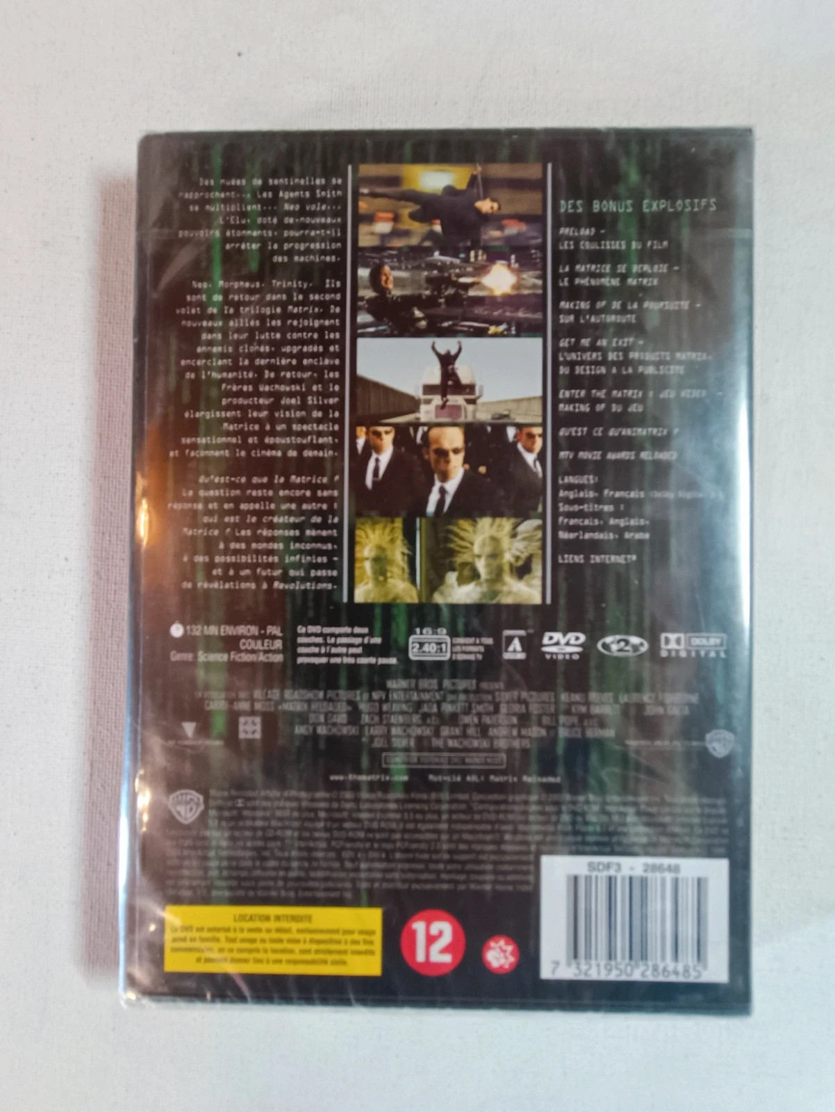 Dvd Matrix Reloaded sous blister 2