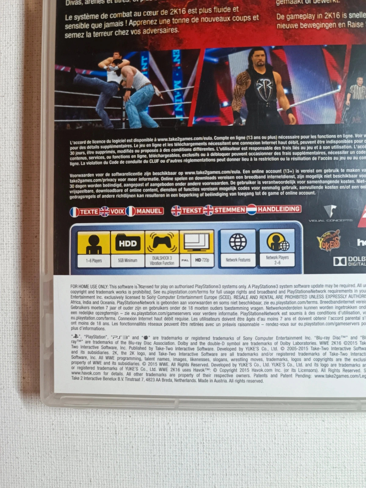 Jeu W2k 16 pour PS3 4