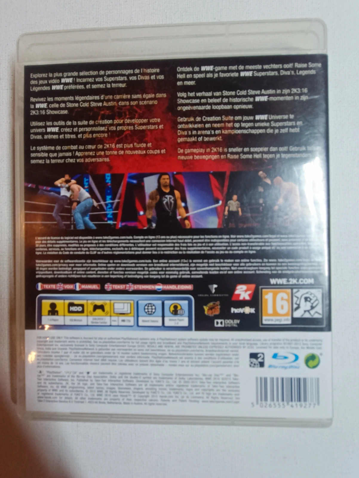 Jeu W2k 16 pour PS3 3