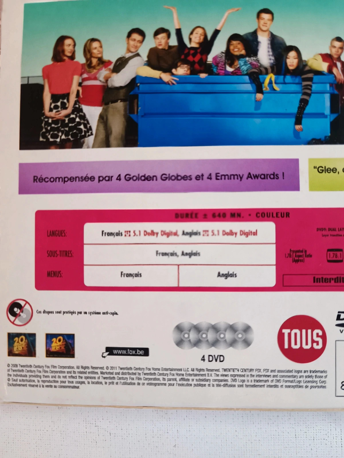 Coffret de 4 Dvd Glee Saison 1 volume 1 4