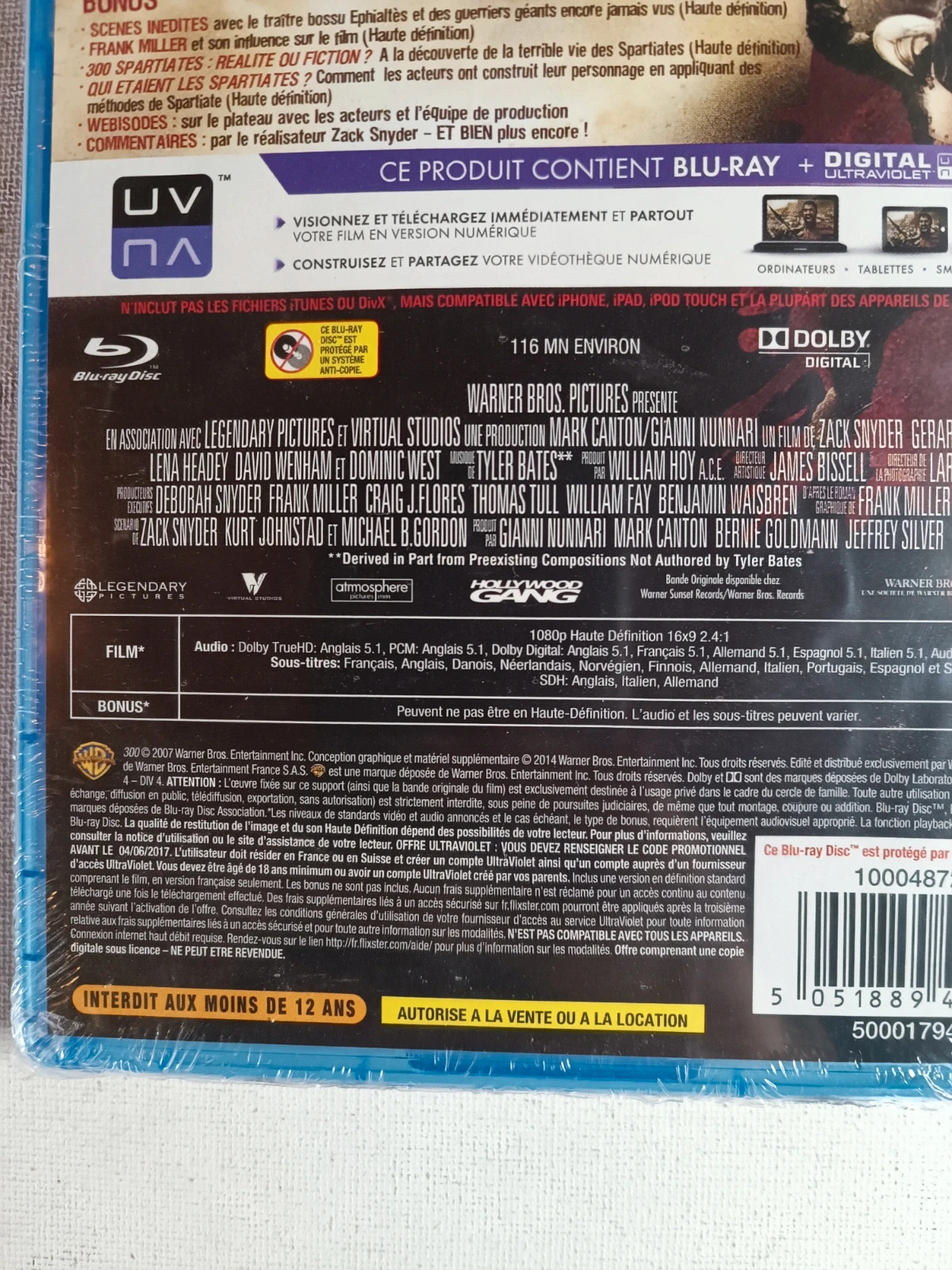 Blu-ray 300 sous blister 3