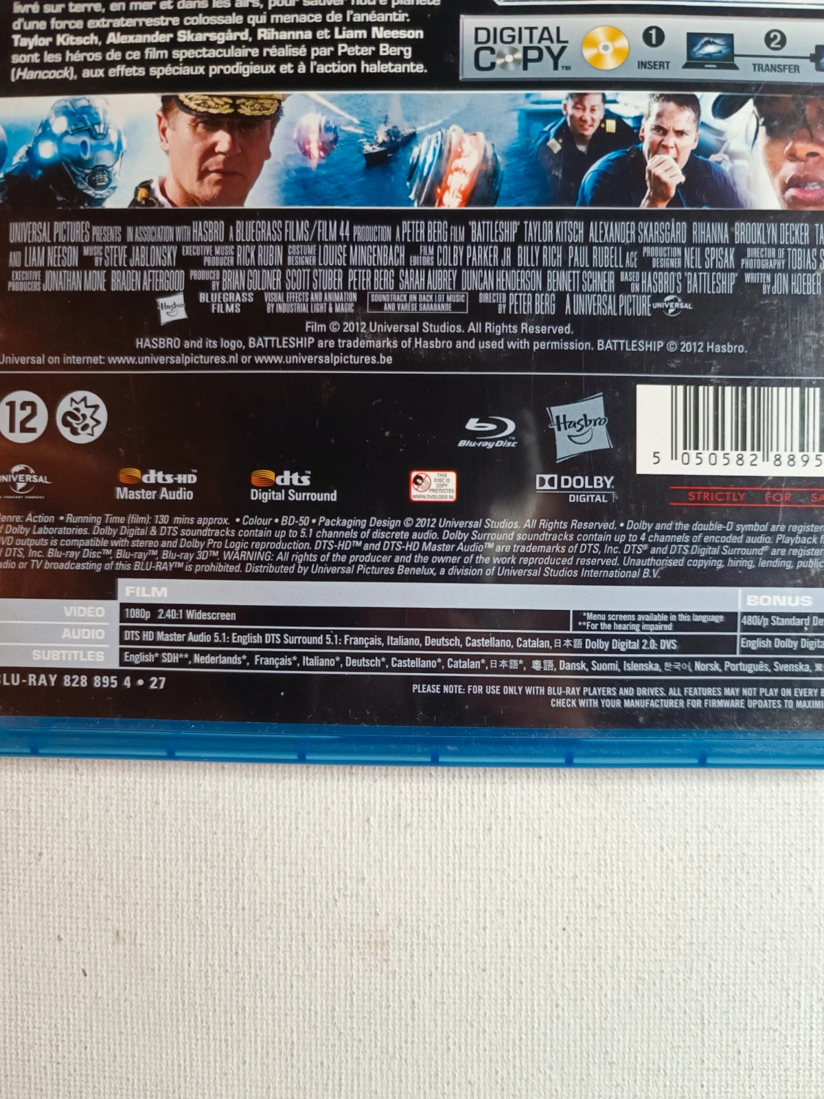 Blu-ray + Dvd Battleship 3