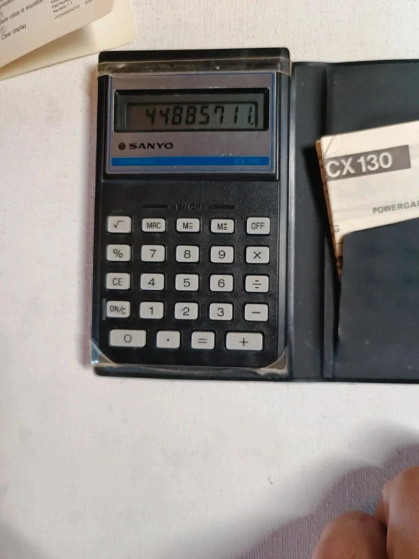 Calculatrice vintage sanyo CX-130 – Sanyo 3
