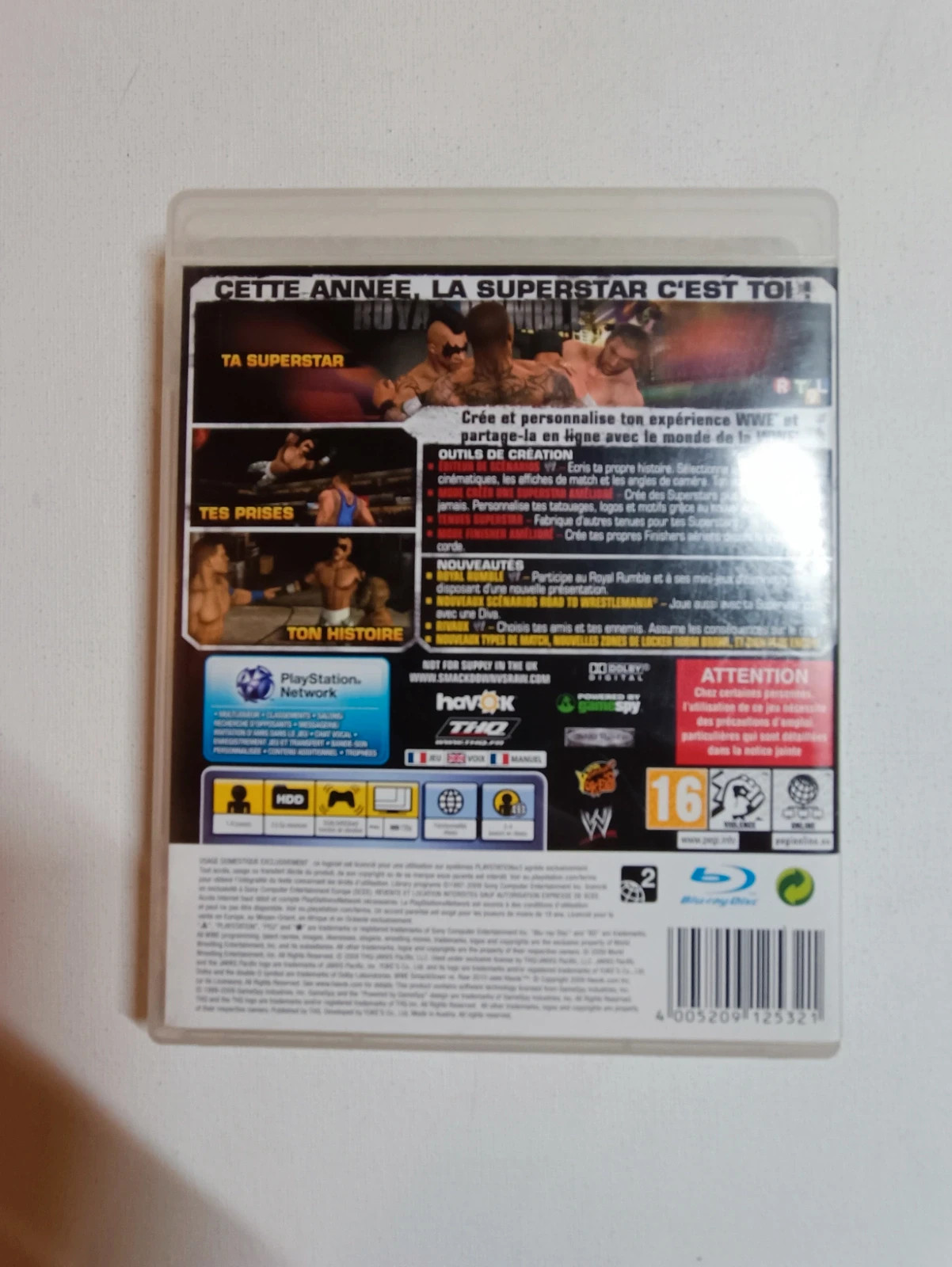 Jeu SmackDown vs Raw 2010 pour PS3 2