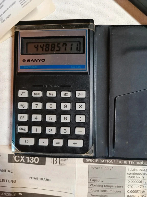 Calculatrice vintage sanyo CX-130 – Sanyo 4
