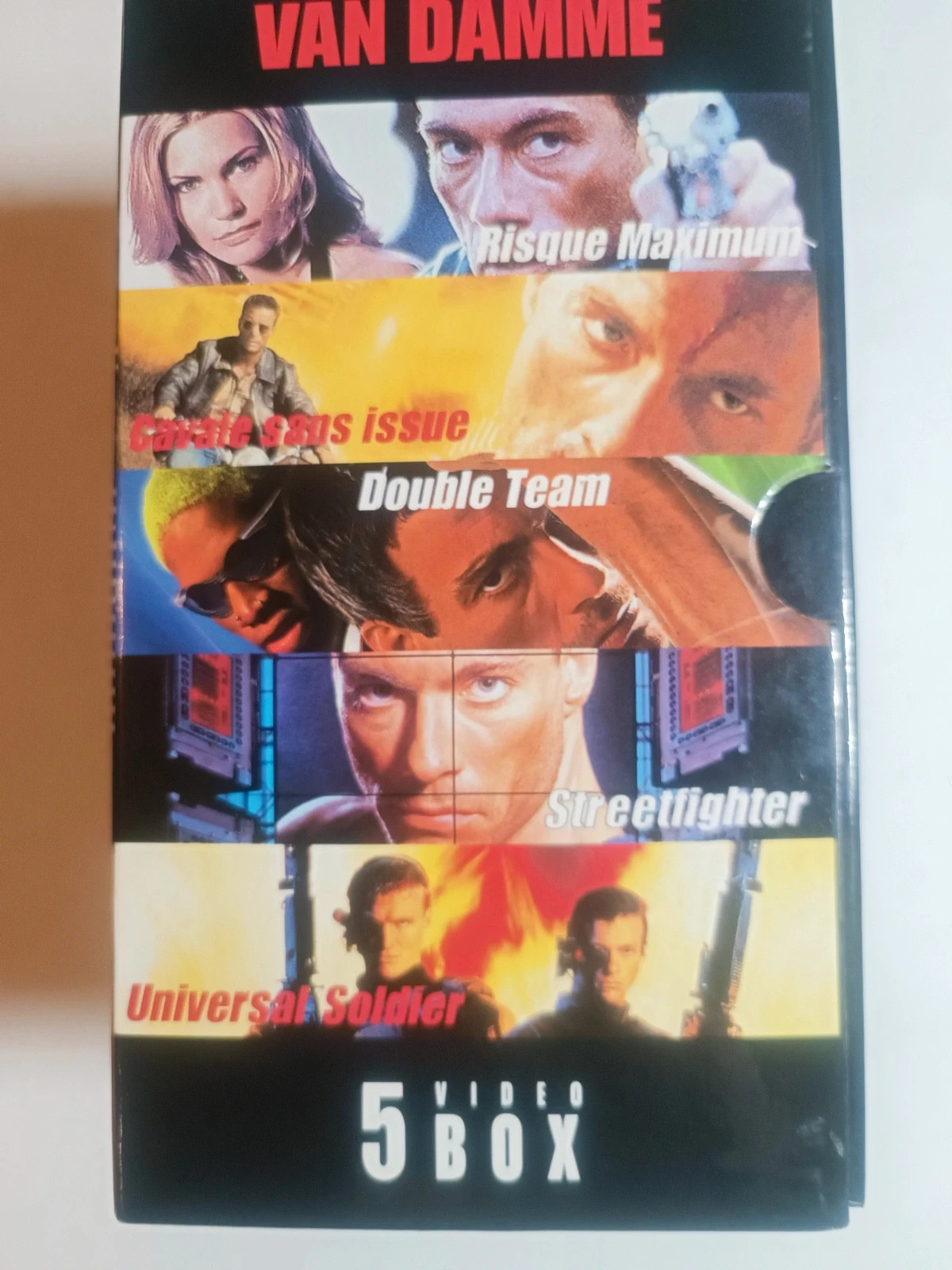 Coffret de 5 VHS donc 3 sous blister Jean Claude Vandamme 2