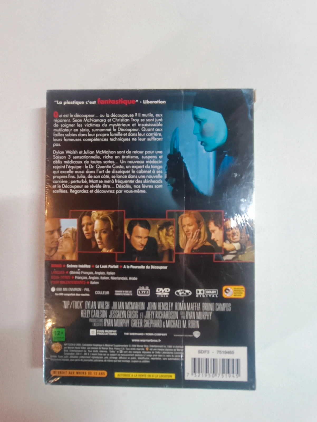 Coffret Dvd Nip Tuck saison 3 sous blister 3
