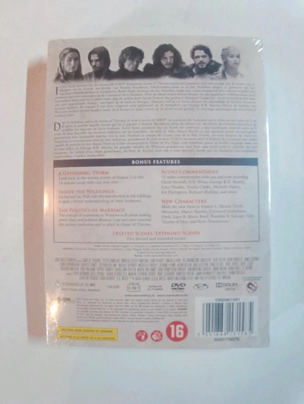 Coffret Dvd Game Of Trones Saison 3 sous blister 3