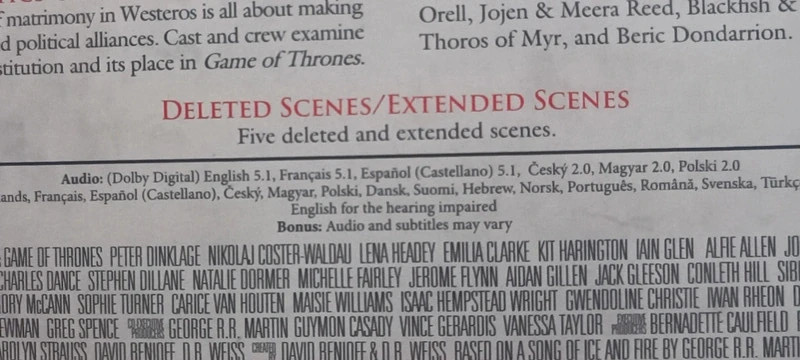 Coffret Dvd Game Of Trones Saison 3 sous blister 5