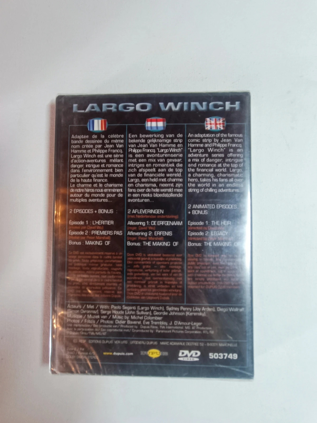 Dvd Largo Winch sous blister 2