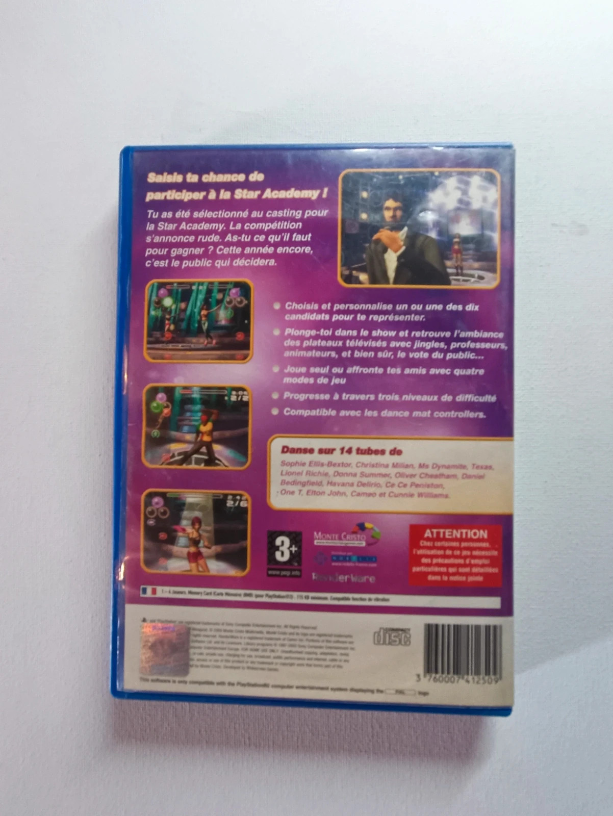 Jeu Star Academy pour PS2 2
