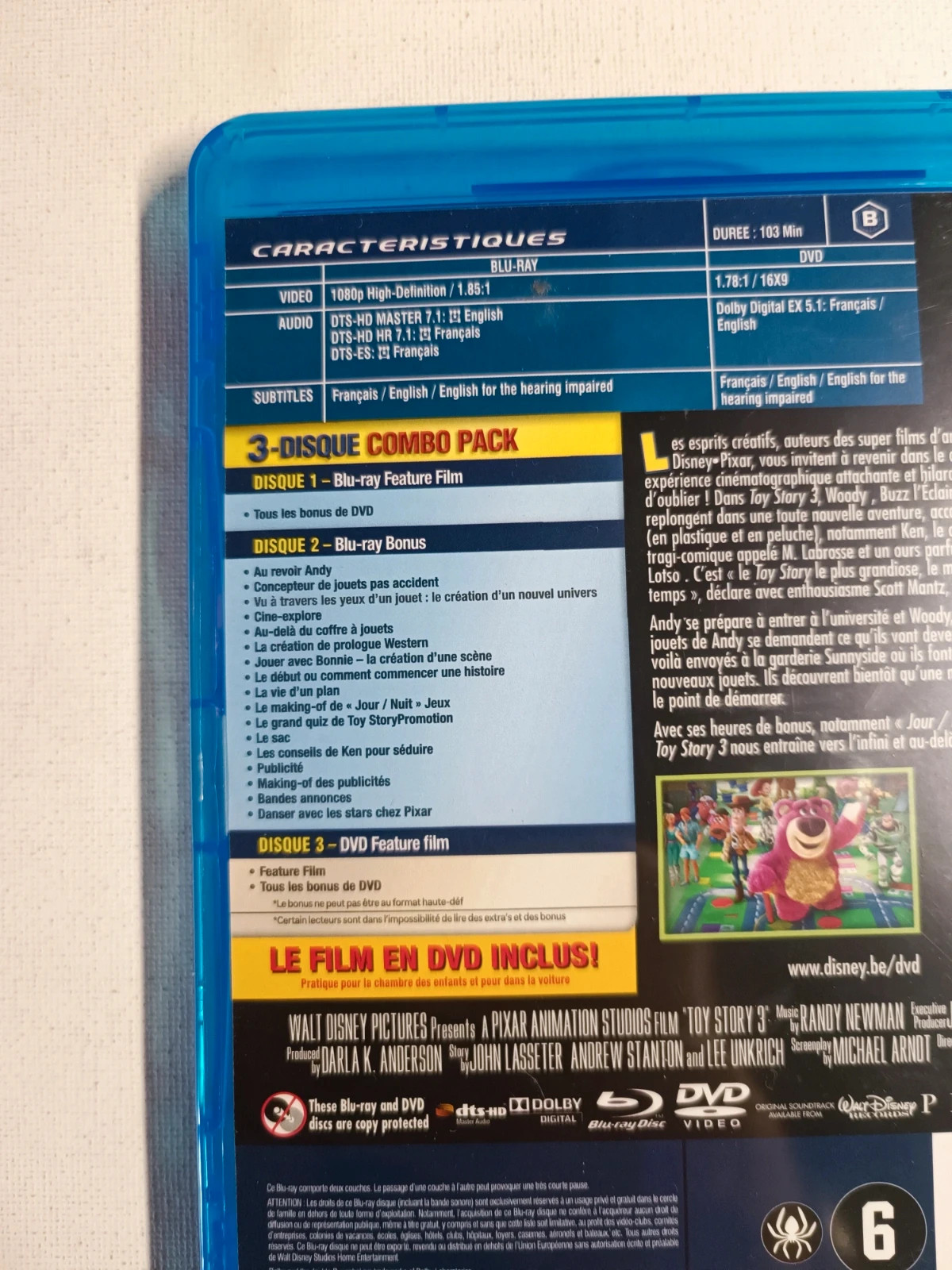 Blu-ray Toy Story 3 édition 3 disc 4
