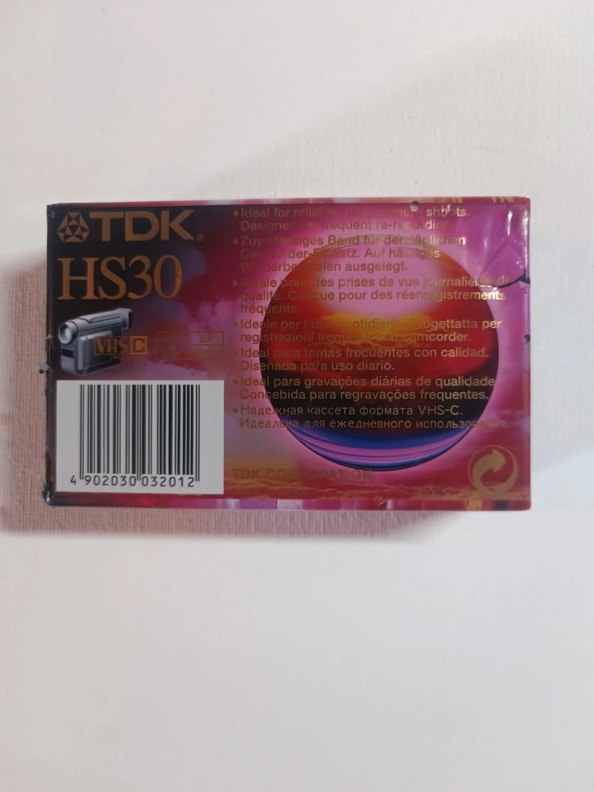 Cassette VHSC Tdk hs 30 sous blister 3