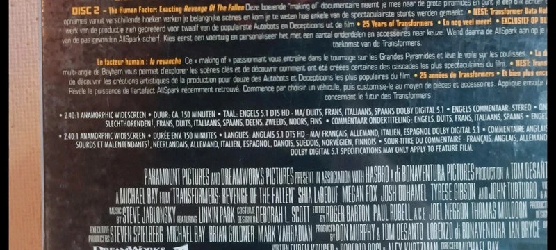 Blu-ray Transformers sous blister 4
