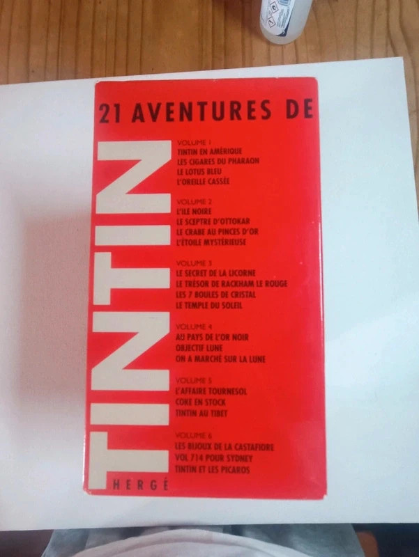 Coffret de 6VHs collector tintin 2