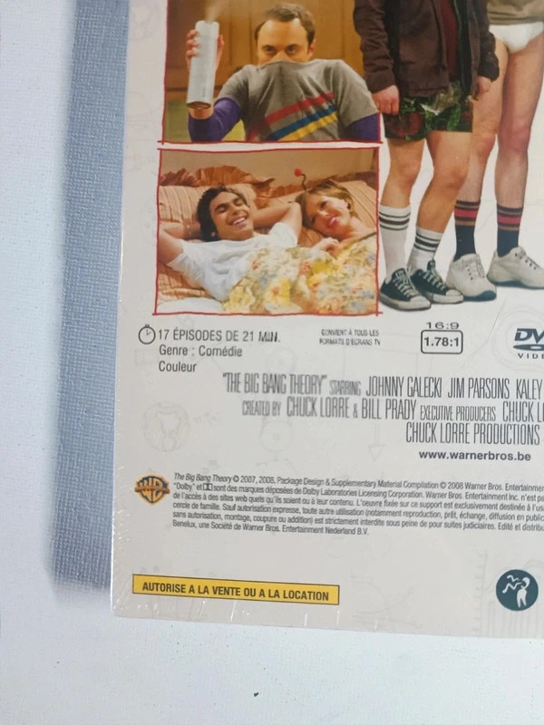Coffret Dvd The Big Bang Theory sous blister 5