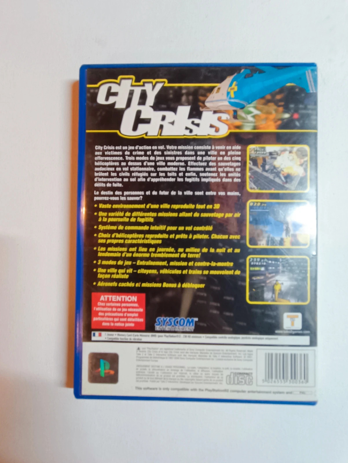 Jeu City Crisis pour PS2 2